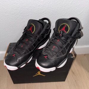 Air Jordan Black and Red Sneakers
